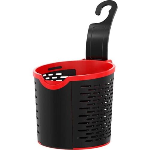 Auto Car Cup Holder Seat Back Hook Organize Storage Basket Phone Holder Universal Car Accessories Interior PVC Organizer Box