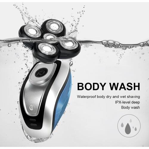 2020 Electric Skull Razor 4 In1 Bald Head Shaver Waterproof 5D Electric Rotary Razor for Men Grooming Kit Beard Body Trimmerl