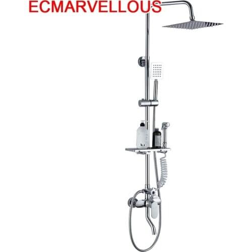 Electrica Panel Columna Dusche Choveiro De Banheiro Conjunto Black Douche Ducha Chuveiro Eletrico Bathroom Shower System