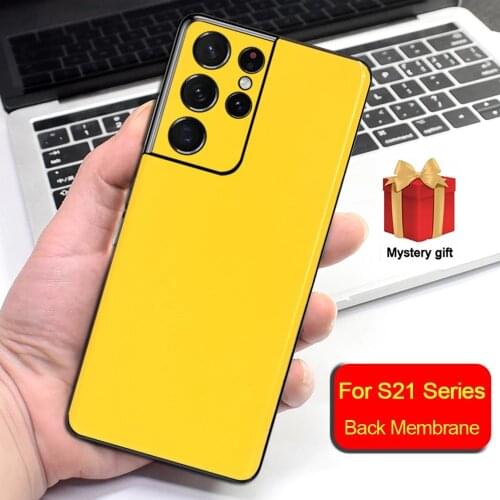 2021 Glossy Wrap Skin Ice Film For Samsung Galaxy S21 Ultra S20 Plus S10 S9 S8 Note20 10 Plus Full Wrap Back Cover Sticker
