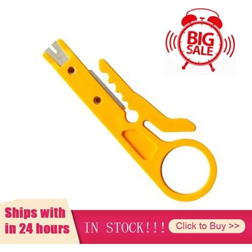 Cable Stripping Wire Cutter Crimping Tool Multi Stripper Knife Crimper Pliers Mini Portable Decrustation Electrical Straight