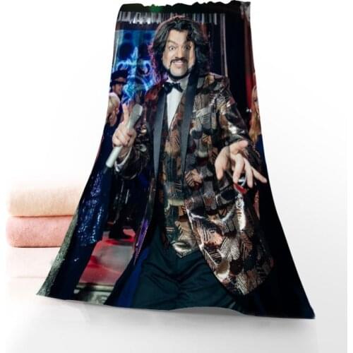 Kirkorov Towel Printed Cotton Face/Bath Towels Microfiber Fabric For Kids Men Women Shower Towels 70X140cm