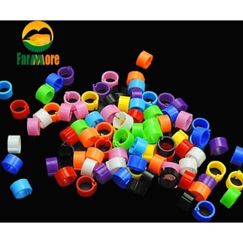 100 Pcs Pigeon Rings Inner Diameter 8mm Canary Doves Quail Parrot Bird Rings Bird Leg Tool Pigeon Training Supplies Accessories