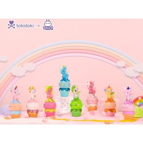 Cute doll unicorn ice cream series blind box trend hand-made decoration gift