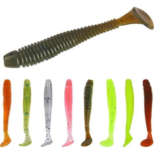 50pcs Easy Shiner Soft Lure 5.5cm 0.8g Swimbaits Silicone Vivid Fishing Lures Isca Artificial Bait Carp Fishing Ocean Fish Peach