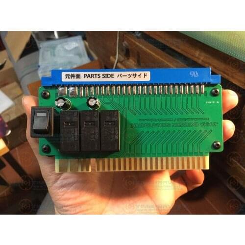 New JAMMA extender PCB converter with +5V +12V -5V power switch Independent power switch control JAMMA extender converting board