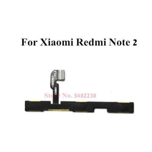 Original Power ON OFF Volume Side Buttons Flex cable For Xiaomi Redmi Note 2 NT2 Side Key connector Replacement
