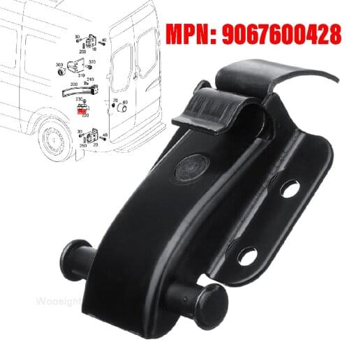 Wooeight Left Rear Door Hinge Check Strap Bracket Locator Guide A9067600428 for Mercedes-Benz Sprinter Black Door Check Strap
