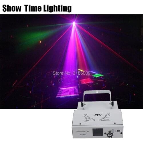 Full Stars 3D Cartoon RGB Dj Laser Image Lines Beam DJ Dance Bar Coffee Xmas Home Party Disco Effect Lighting Light System Show