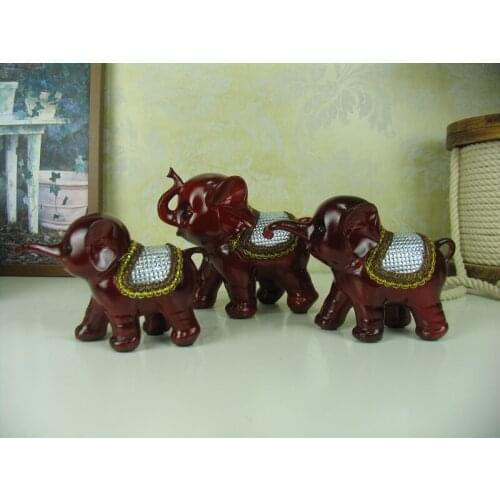 Factory direct resin home decoration products again and again a good three elephant ornaments wholesale