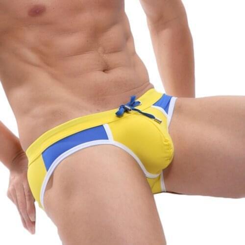 Sexy Triangle Swimming Trunks European Code Men Hot Spring Beach Swimsuit Three Color