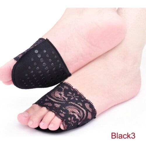 Relief Pain Forefoot Arch Support High Heeled Shoes Insoles Flatfoot Orthotics Anti Slip Cushion Pad For Foot Care Tool