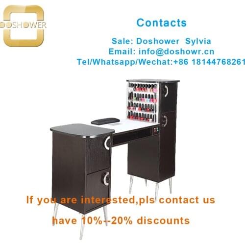Doshower nail table with fan with manicure table portable nail for table nail dust collector