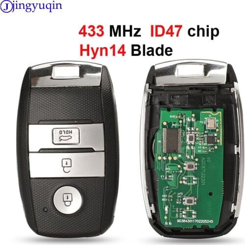 Jingyuqin 5p Smart Key 433MHz With ID47 For KIA 95440-3W600 For K5 Sportage Sorento Car Remote Hyn14 Blade