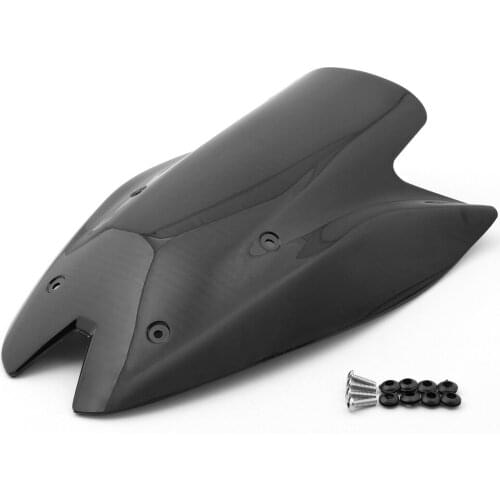 Motorcycle Black Double Bubble Windscreen Windshield Screen ABS Shield Fit For Kawasaki Z1000 2010-2013