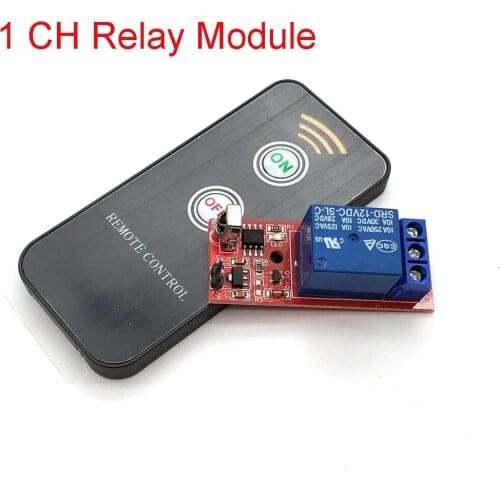 DC12V 1 Channel Relay Module Infrared IR Remote Switch Control 1 CH Relay Driving Board Controller For Electronic DIY