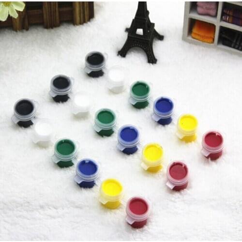 18pcs/lot Acrylic Plaster Paint Graffiti Gypsum Ceramic Pigment Gray Paint