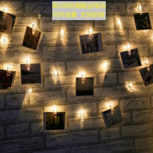 3m Photo clips led lights string lights romantic birthday layout gifts photo wall decoration lights night light