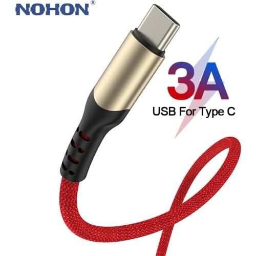 3A Fast Charging Type C USB Cable For Samsung S20 S10 Xiaomi Redmi Note 8 Type C Mobile Phone Charging Wire Cord USB C Cable 3m
