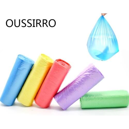 5 Rolls Thicken Kitchen Utensil Household Points Off Trash Can Bin Rubbish Garbage Bag For The Kitchen Color Random