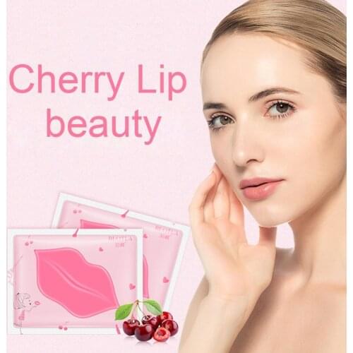 5Pcs Cherry Lip Gel Sleeping Patches Set Mascarilla Lipmasker Levre A Whitening Balm Bleaching Labios Lips Baume H9G5