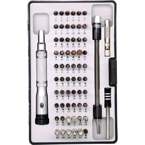 64 in 1 precision screwdriver Mobile phone disassembly watch repair tool Aluminum alloy handle hand tools