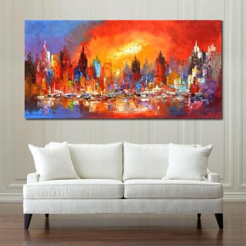 Abstract city landscape diamond embroidery 3d picture diamond painting cross stitch 5d full square round drill 5d puzzles art