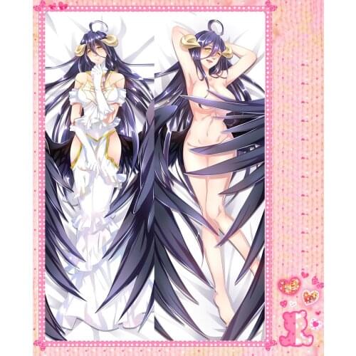 Anime Cartoon overload Double Bolster Hugging Pillow Case Pillow Cover Pillowcase Peach Skin 2 Way No.57031