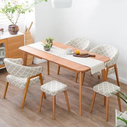 Household Solid Wood With Armrest Backrest Dining Chair Nordic Study Casual Makeup Desk Chair Modern Minimalist Office Chair