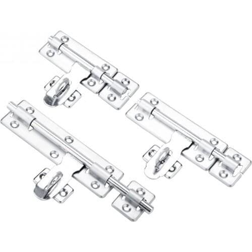 Stainless Steel Door Bolt Security Home Door Bolt Padlock Sliding Barrel bolts Window Lock Hardware Accessories Best Price