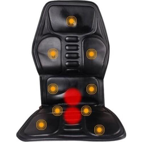 Electric neck Massager Back massage Chair Cushion Seat machine 9 motor Vibrator Home Car Office Lumbar Waist Pain Relief Pad Mat