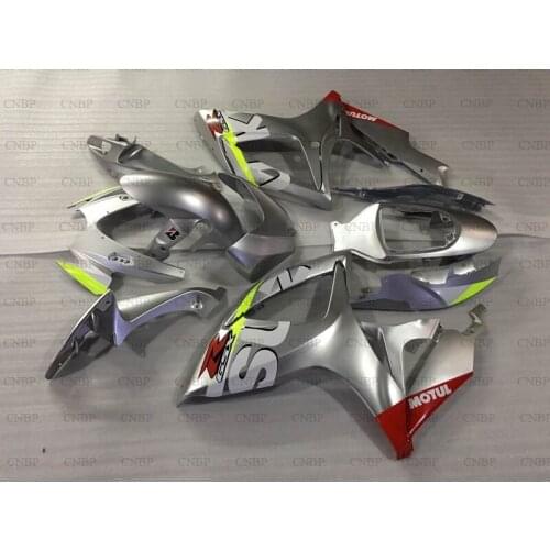 GSXR600 2006 - 2007 K6 Full Body Kits GSXR 750 06 Fairings GSXR750 2007 Silver White logo Full Body Kits
