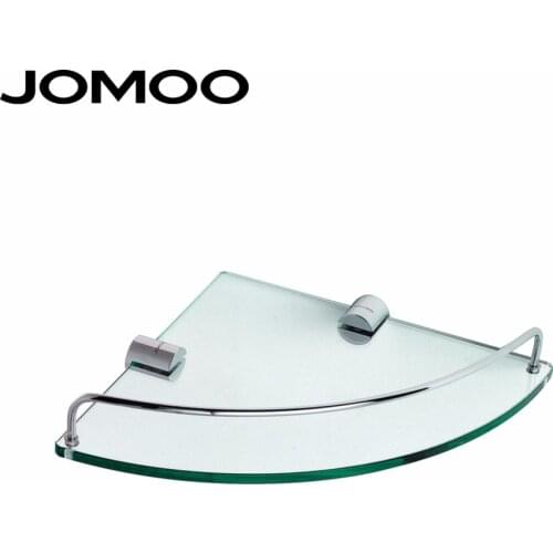 JOMOO Bathroom Shelves Glass Wall decorative Corner Shelf for Bath Shampoo Basket Cup Holder Bathroom Accessories 934115