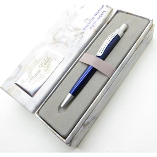 Wings Marble T233 Navy Blue Ballpoint Pen | İsme Special Pen | Gift Pen