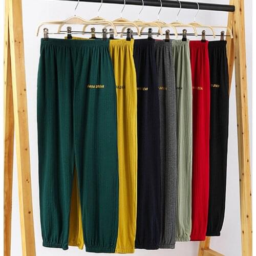 Pajama Pants for Adult Lounge Wear Women Men Pyjamas Loose Sleep Bottoms Large Size Casual Trousers Sweatpants Mujer Home Pants