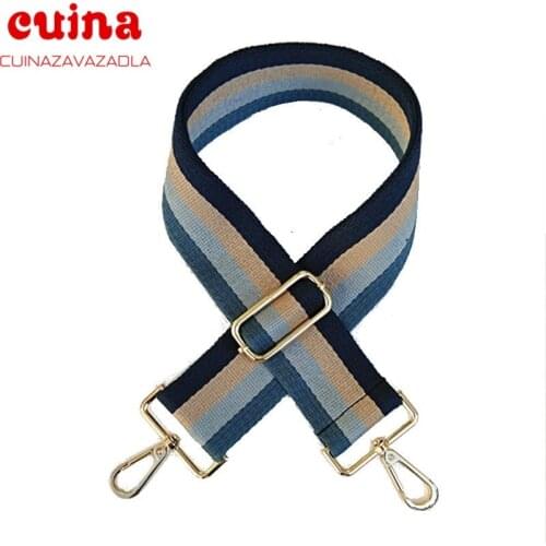 New Colorful Women Shoulder Bag Strap For Cross Body Rainbow Bag Accessories Nylon O Bag Belt Handle Handbag Straps Adjustable