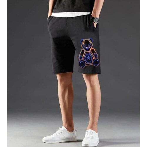 Mens New shorts Hot drill Running Casual Men short Sports Slim Fit Male Sport designer brand