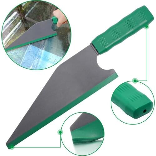 Top Rubber Squeegee Car Window Glass Cleaning Wrapping Scraper Plastic Handle Tint Water Ice Removal Wiper Household Hand Tool