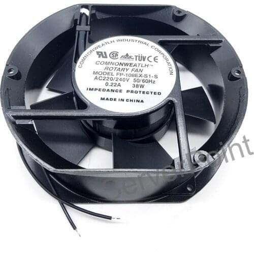 NEW for FP-108EX-S1-S 220V 38W 0.22A Axial Fan 2pin Well Tested 170*150*51mm
