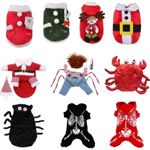 Pet Dog Funny Clothes Dogs Cosplay Costume Halloween Christmas Winter Coat Clothing Pet Cat Dog Festival Party Clothing S-XL