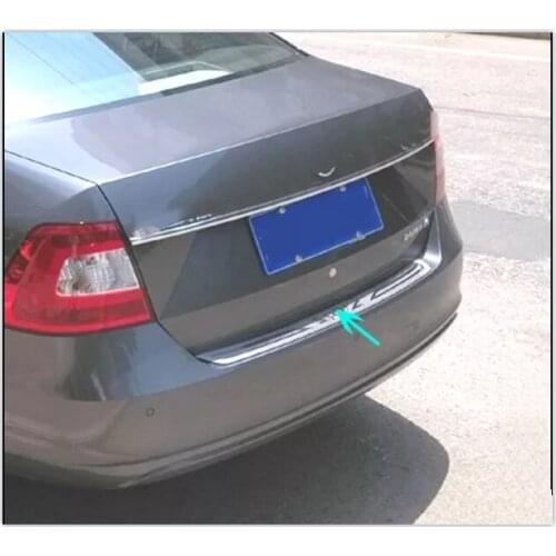 For Skoda Rapid 2013 High Quality stainless steel Rear bumper Protector Sill