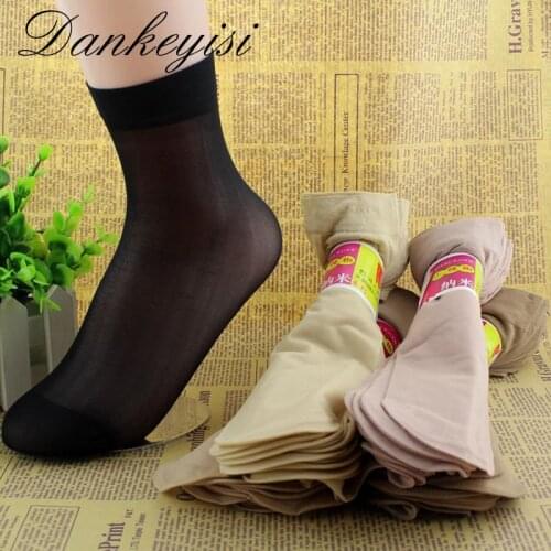 20 pcs /lot Women Summer Socks Women Crystal Short Socks For Woman 2017 Female Elastic Nylon Socks & Hosiery