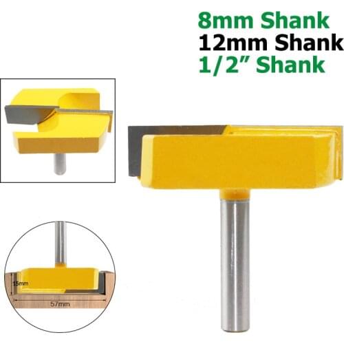 1Pc 8mm or 12mm or 1/2 Shank Bottom Cleaning Router Bit Straight Bit Clean Milling Cutter for Wood Woodworking Bits Cutting