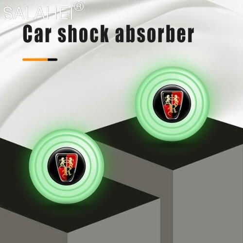 2PCS/4PCS Luminous Car Door Shock Absorber Soundproof Buffer Stickers For Roewe 750 216 Cabriolet 620 Si 416 GSi Car Accessories