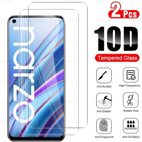 2pcs protective glass for realme realmi real me narzo 30 narzo30 narzo304G 2021 4g 5g screen protectors safety sklo film cover