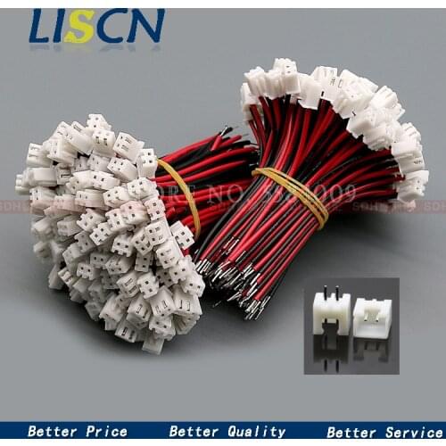 20 SETS JST XH 2.54-2 Pin Battery Connector Plug Female & Male with 100MM Wire