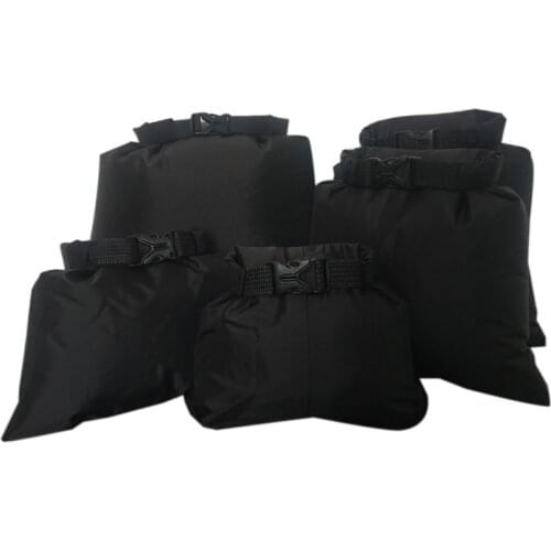5pcs Waterproof Dry Bag Outdoor Beach Buckled Storage Sack Travel Drifting Swimming Snorkeling Bags Accessories