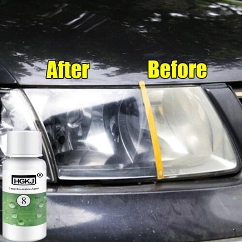 20ml HGKJ Car Accessories Polishing Headlight Agent Bright White Headlight Repair Lamp Cleaning Window Glass Cleaner