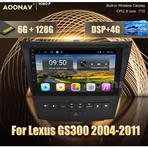 2 din Android car radio For Lexus GS300 S190 GS350 GS400 GS430 GS450h GS460 GS 300 III 3 350 400 2004 - 2011 Multimedia Video