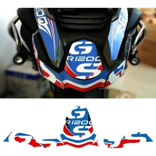 For BMW R1200GS R1200 R 1200 ADV GS GSA Front Fender Beak Extension Cove Windshield Screen Windscreen Stickers Decals Adventure